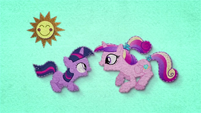 Young Twilight and Cadance do sunshine, sunshine dance BFHHS1