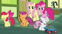 Cutie Mark Crusaders pretend to break up S8E12