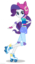 Friendship Games Rarity Sporty Style artwork