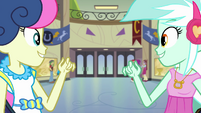 Lyra and Sweetie Drops in pleasant shock EG3