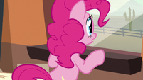 Pinkie looking through the window S5E11