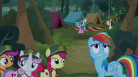 Rainbow Dash getting annoyed with princesses S9E13