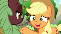 Applejack "please say somethin'!" S8E23