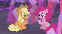 Applejack and Pinkie "I came here to think" S5E20
