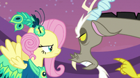 Discord and Fluttershy arguing S5E7