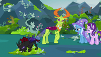 Pharynx stomping on flowers S7E17