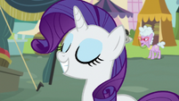 Rarity grinning with delight S7E19