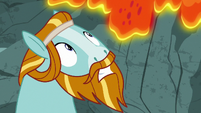 Rockhoof looking at the falling lava S7E16