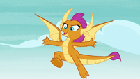 Smolder hovering confidently in the air S8E1