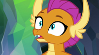 Smolder looking surprised at Ocellus S8E22