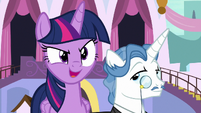 "So this is how you rule Equestria!" (Does anyone else think "S9 finale Villain"?)