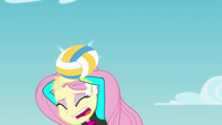 Volleyball bounces off of Fluttershy's head EGFF