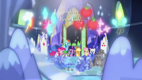 Mane Six look at their floating cutie marks S8E15
