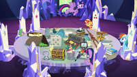 Princess Twilight flies to other side of table EGSB