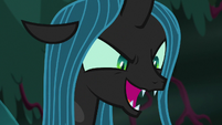 Queen Chrysalis laughing with malice S8E13