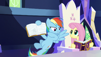 Rainbow Dash shows off her Daring Don't page S7E14