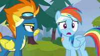 Rainbow Dash stammers in surprise S6E7