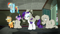 Rarity shakes the dust off of her S6E9