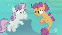 Scootaloo sings with undersea background S8E6
