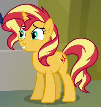 Sunset Shimmer My Little Pony Friendship Is Magic Wiki Fandom - anime girl with orange hair roblox hair id 2019 11 18