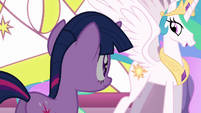 Celestia informing Twilight S3E01