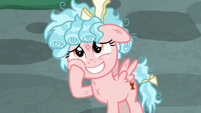 Cozy Glow giving a fake smile S8E26