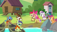 Crusaders and campers having fun at day camp S7E21