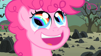 Pinkie Pie's first ever smile.