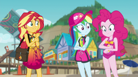 Pinkie Pie pinching her own arm EGFF