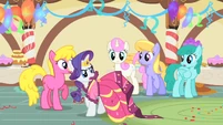 "Nopony move, and the dress won't be hurt!"