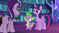 Twilight and Spike impressed with Starlight S6E21