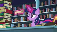 Twilight levitating a scroll S6E2