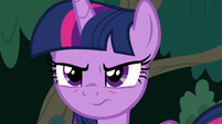 Twilight scowling in disappointment S8E9