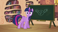 Twilight with a blackboard S4E21