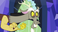 Discord grinning with excitement S6E17