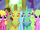 Ponies and changelings listening to Twilight S7E1.png