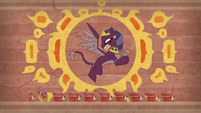 The sphinx issues a challenge to the pharaoh S7E18