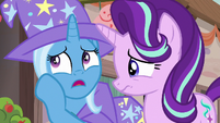 Trixie lightly teasing Starlight Glimmer S6E25