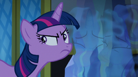 Twilight Changeling sniffing near Starlight and Trixie S6E25