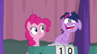 Twilight Sparkle laughing very crazily S9E16