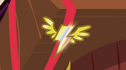 Wonderbolt pin with rainbow glow S4E10