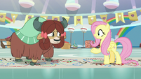 Fluttershy telling Yona to give it a try S9E7