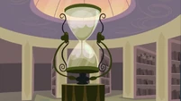 An Hourglass in the library