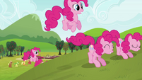 Pinkie Pie clones leaving the destruction S3E03
