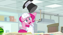 Pinkie Pie tossing a top hat S9E14