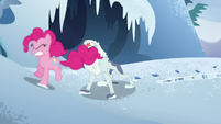 Pinkie runs away from monster S5E11