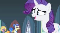 Rarity laughing nervously S4E19