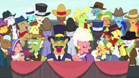 Spectator ponies laughing harder than ever S5E6