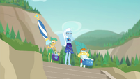 Trixie, Snips, and Snails leaving the beach EGFF