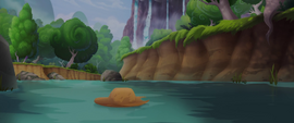 Applejack's hat floats down the stream MLPTM